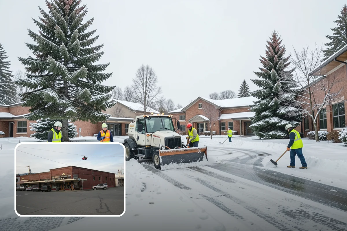 Paver Driveway Snow Removal in Sedro-Woolley, Skagit County, WA - Clears without chipping paver edges