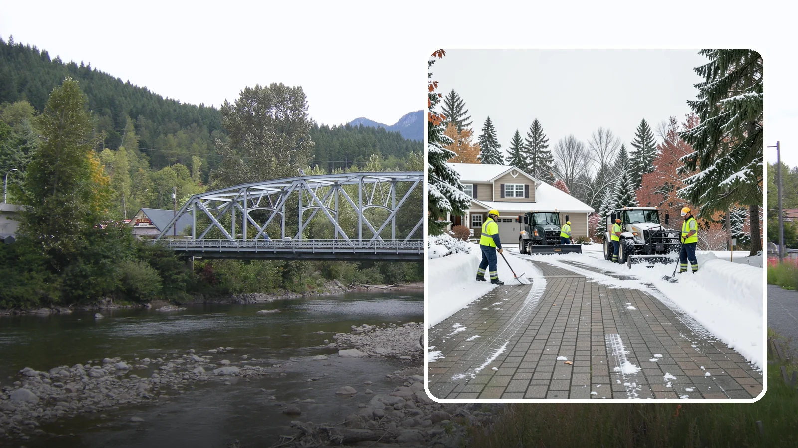 Paver Driveway Snow Removal in Skykomish, King County, WA - We clear paver driveways without chipping the stones or disturbing the joints.
