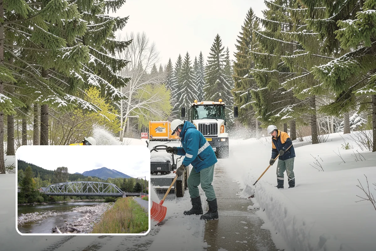 Paver Driveway Snow Removal in Skykomish, King County, WA - Clears without chipping paver edges