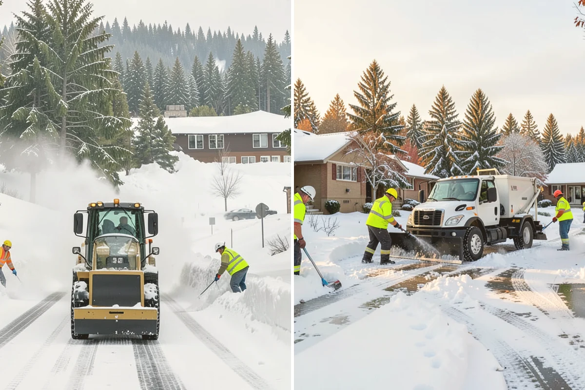 Paver Driveway Snow Removal in Snohomish, Snohomish County, WA - We set equipment to glide over the paver surface