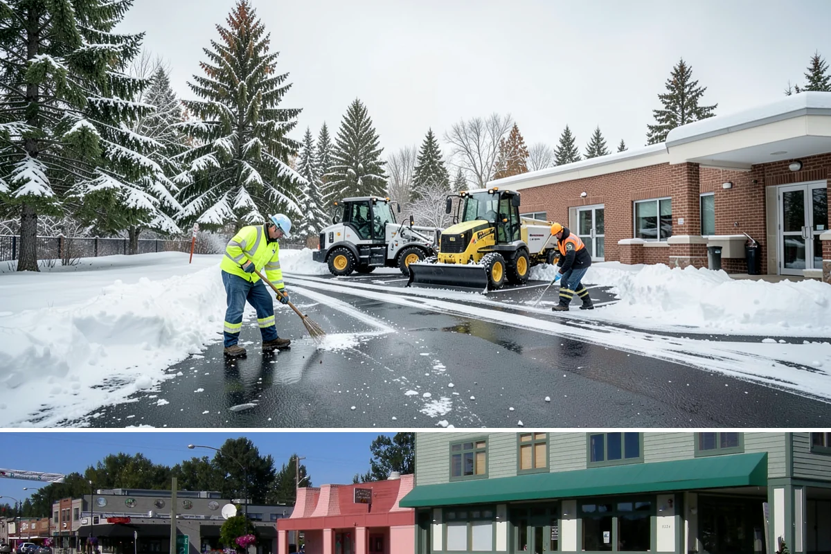 Paver Driveway Snow Removal in Snoqualmie, King County, WA - Paver driveway service follows each snowfall through the winter months.