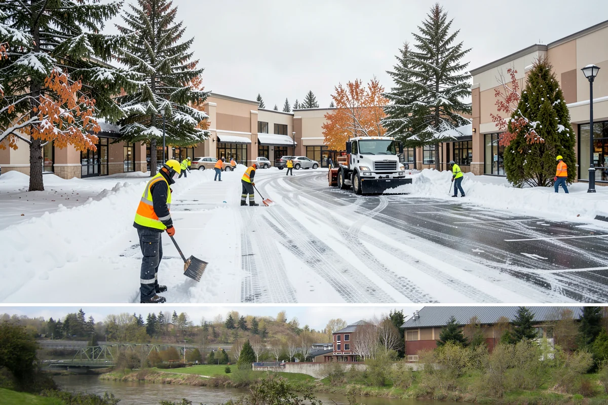 Paver Driveway Snow Removal in Tukwila, King County, WA - Paver driveway service follows each snowfall through the winter months.