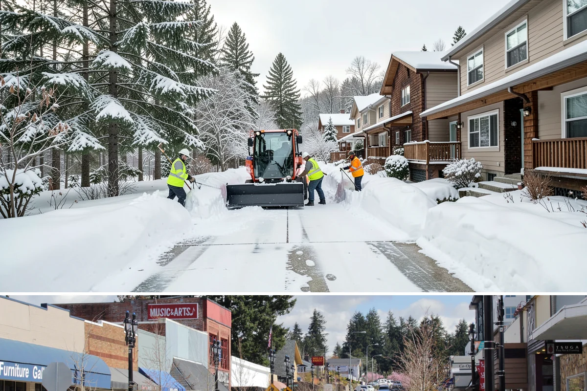 Pay-Per-Event Snow Removal in Bothell, King County, WA - Enrollment is smart before the December-through-January window when lowland Puget Sound snow is most likely to arrive.