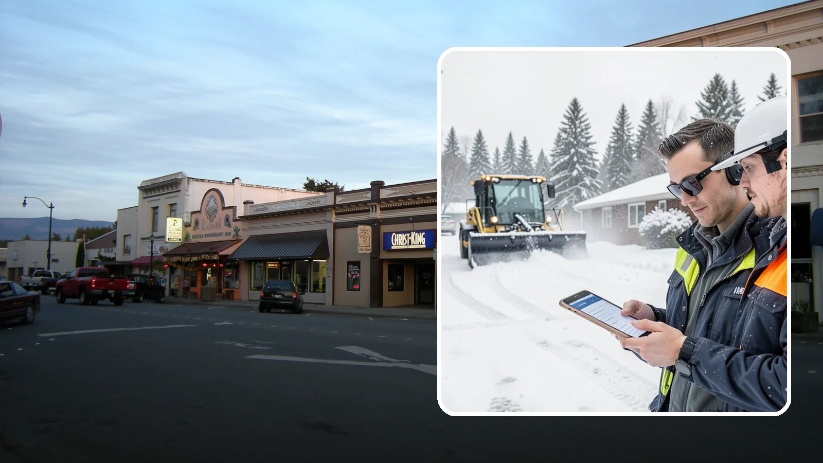 Pay-Per-Event Snow Removal in Burlington, Skagit County, WA - An open account that bills you separately for each qualifying snowfall, so your cost tracks the winter's actual weather.
