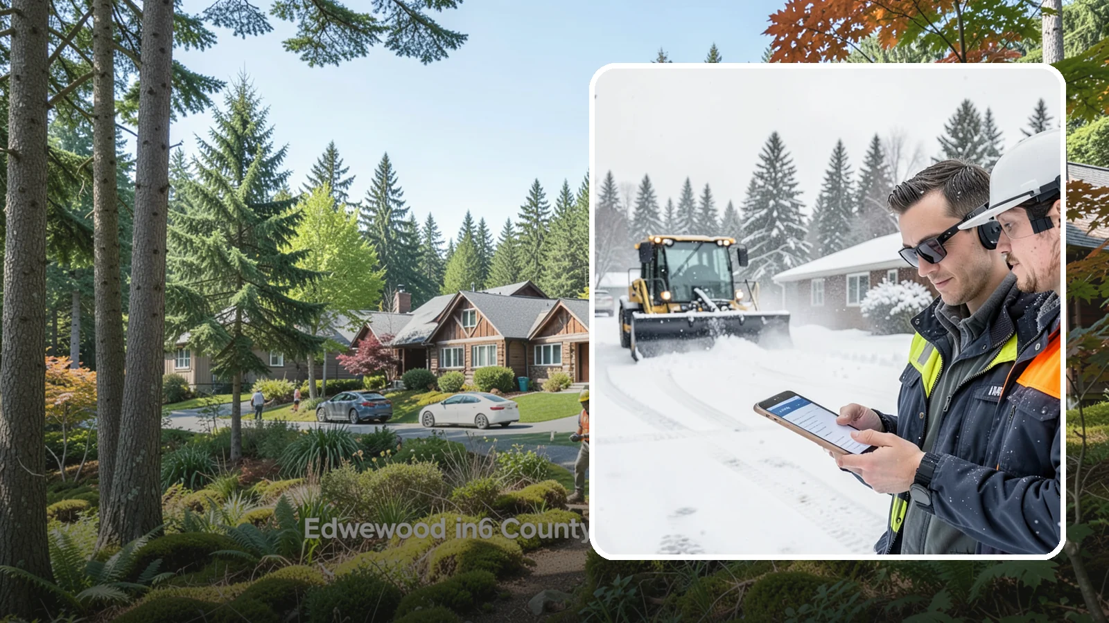 Pay-Per-Event Snow Removal in Edgewood, Pierce County, WA - An open account that bills you separately for each qualifying snowfall, so your cost tracks the winter's actual weather.