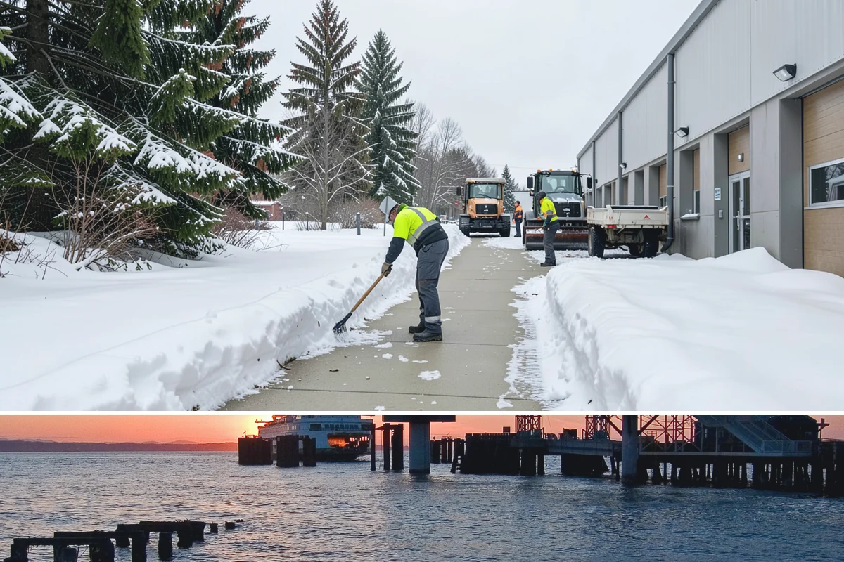 Pay-Per-Event Snow Removal in Edmonds, Snohomish County, WA - Enrollment is smart before the December-through-January window when lowland Puget Sound snow is most likely to arrive.