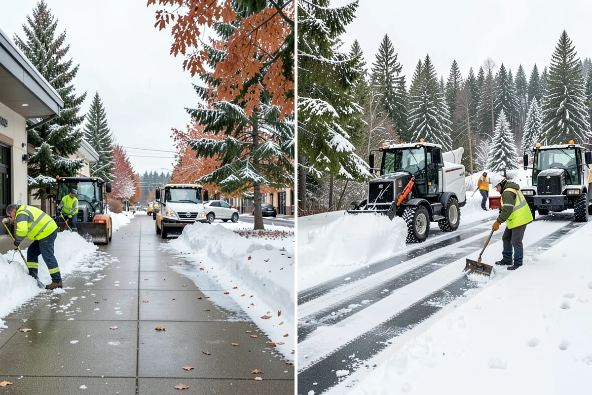 Pay-Per-Event Snow Removal in Enumclaw, King County, WA - Sign a simple event-based agreement setting your trigger depth and surfaces