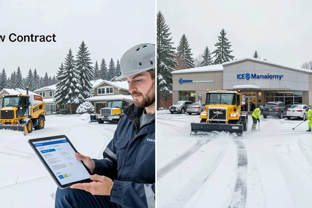 Pay-Per-Event Snow Removal in Everett, Snohomish County, WA - Sign a simple event-based agreement setting your trigger depth and surfaces