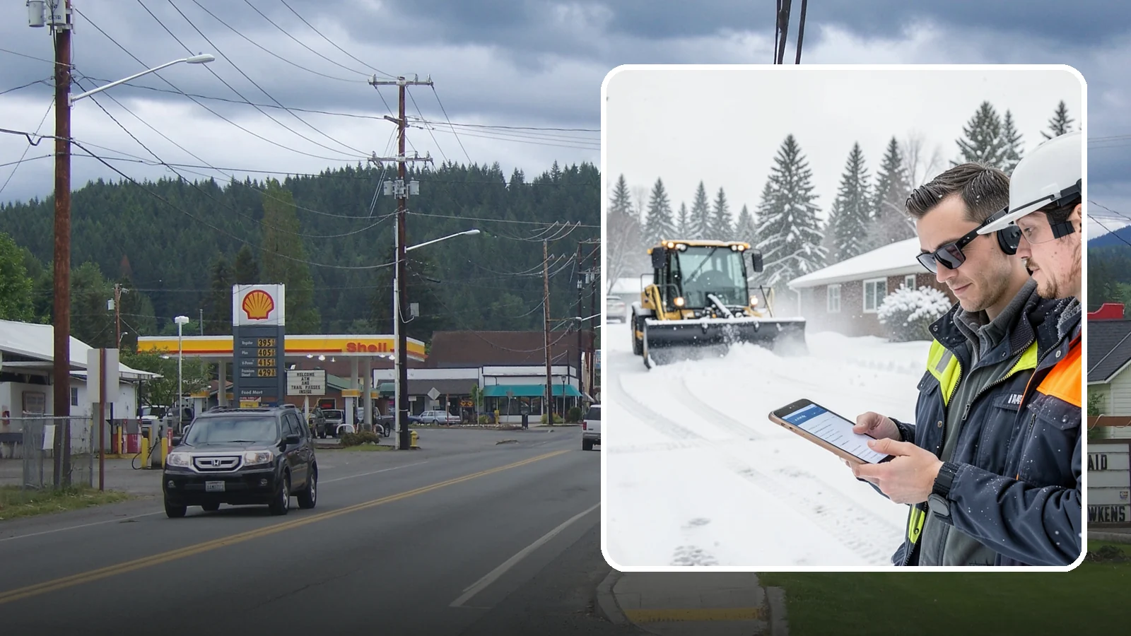 Pay-Per-Event Snow Removal in Granite Falls, Snohomish County, WA - An open account that bills you separately for each qualifying snowfall, so your cost tracks the winter's actual weather.