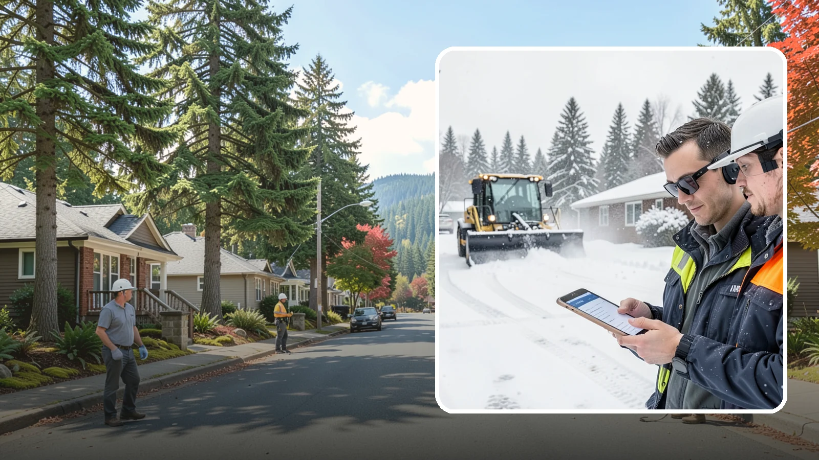 Pay-Per-Event Snow Removal in Hunts Point, King County, WA - An open account that bills you separately for each qualifying snowfall, so your cost tracks the winter's actual weather.