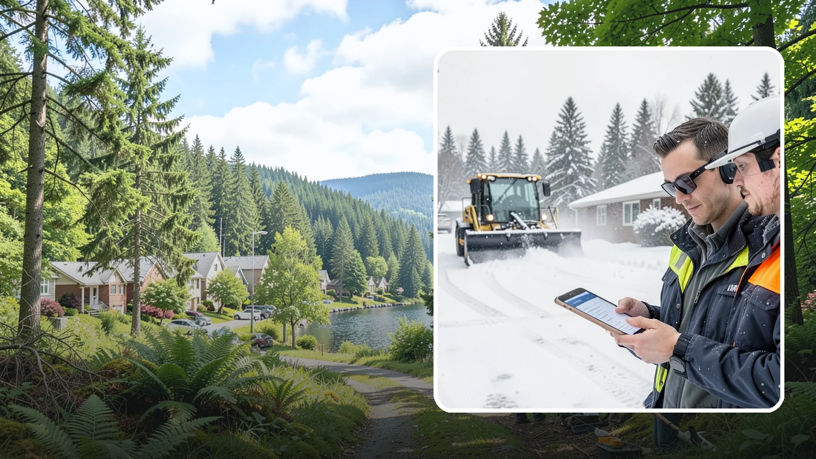 Pay-Per-Event Snow Removal in Lake Forest Park, King County, WA - An open account that bills you separately for each qualifying snowfall, so your cost tracks the winter's actual weather.