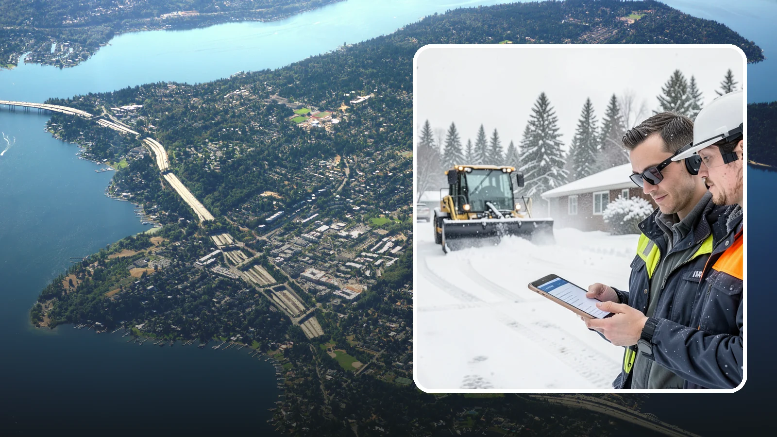 Pay-Per-Event Snow Removal in Mercer Island, King County, WA - An open account that bills you separately for each qualifying snowfall, so your cost tracks the winter's actual weather.