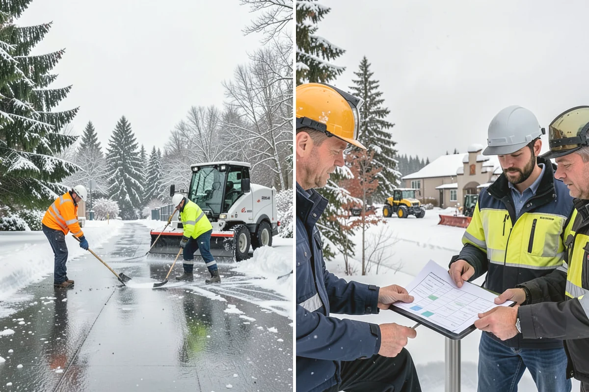 Pay-Per-Event Snow Removal in Mercer Island, King County, WA - Sign a simple event-based agreement setting your trigger depth and surfaces