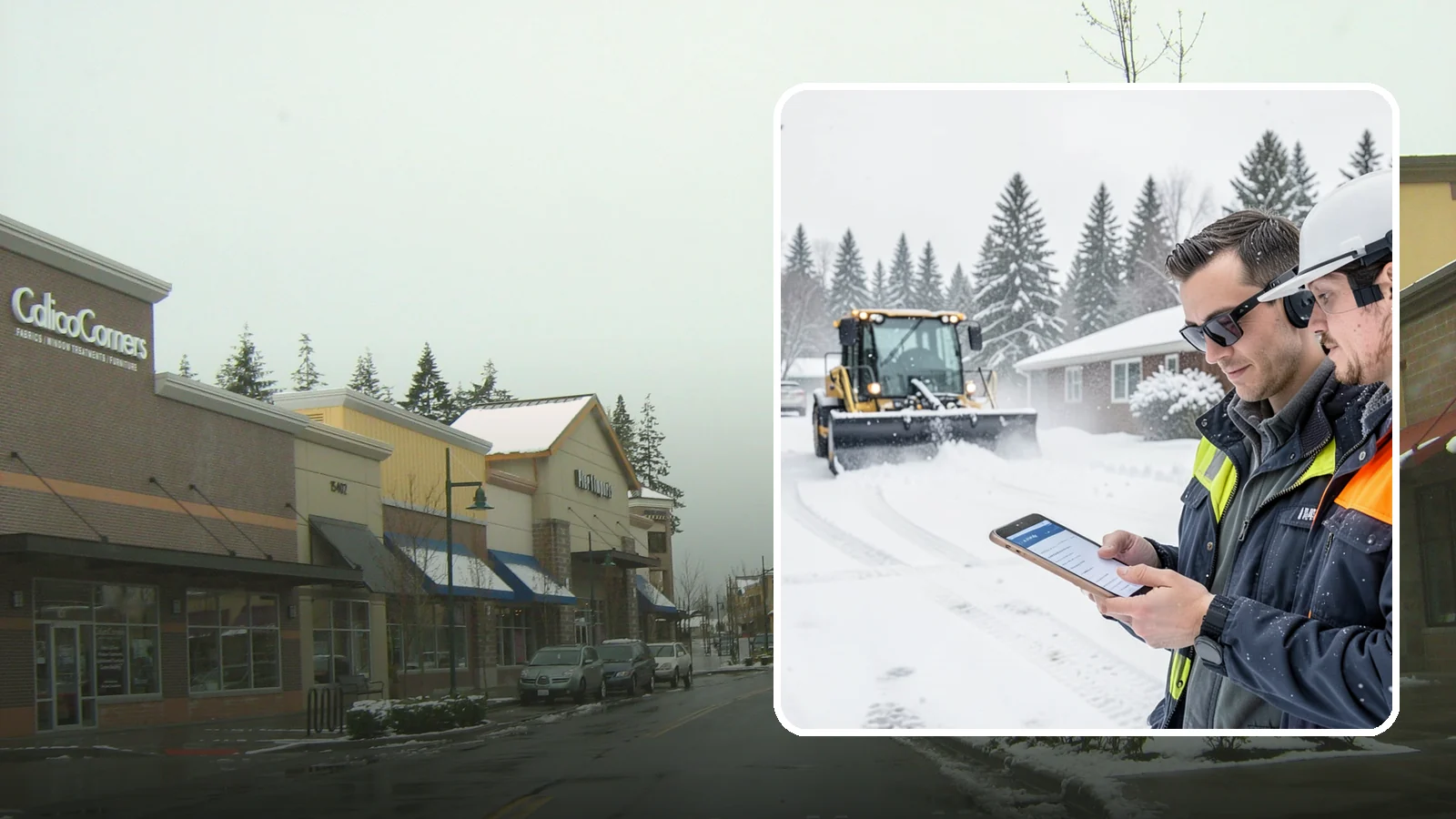 Pay-Per-Event Snow Removal in Mill Creek, Snohomish County, WA - An open account that bills you separately for each qualifying snowfall, so your cost tracks the winter's actual weather.