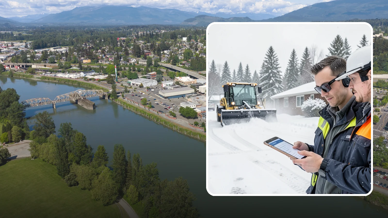 Pay-Per-Event Snow Removal in Mount Vernon, Skagit County, WA - An open account that bills you separately for each qualifying snowfall, so your cost tracks the winter's actual weather.