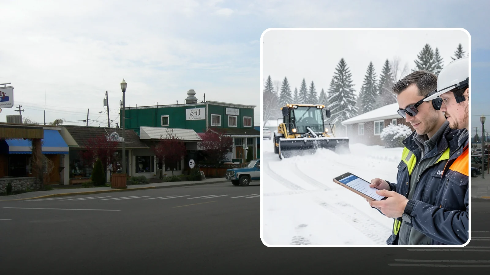 Pay-Per-Event Snow Removal in Stanwood, Snohomish County, WA - An open account that bills you separately for each qualifying snowfall, so your cost tracks the winter's actual weather.