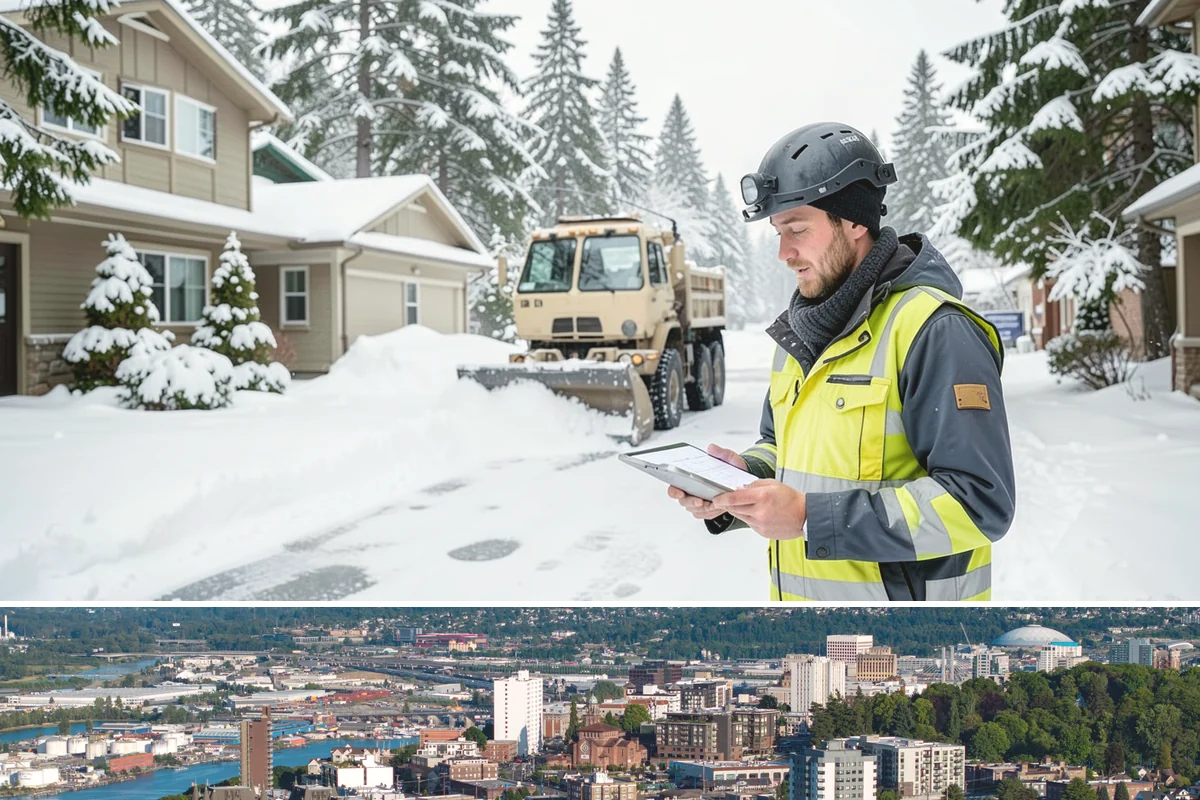 Pay-Per-Event Snow Removal in Tacoma, Pierce County, WA - Enrollment is smart before the December-through-January window when lowland Puget Sound snow is most likely to arrive.