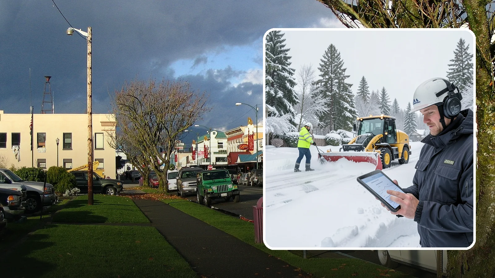 Per-Push Snow Removal in Arlington, Snohomish County, WA - We bill per-push, charging one flat rate each time we clear your Western Washington property after a snow event.