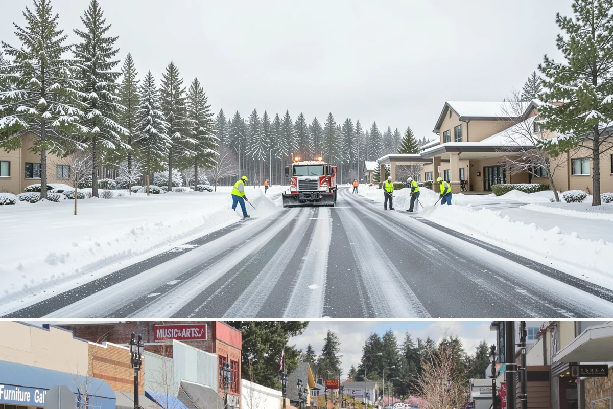 Per-Push Snow Removal in Bothell, King County, WA - Available all winter and billed only when a qualifying snow event lands.
