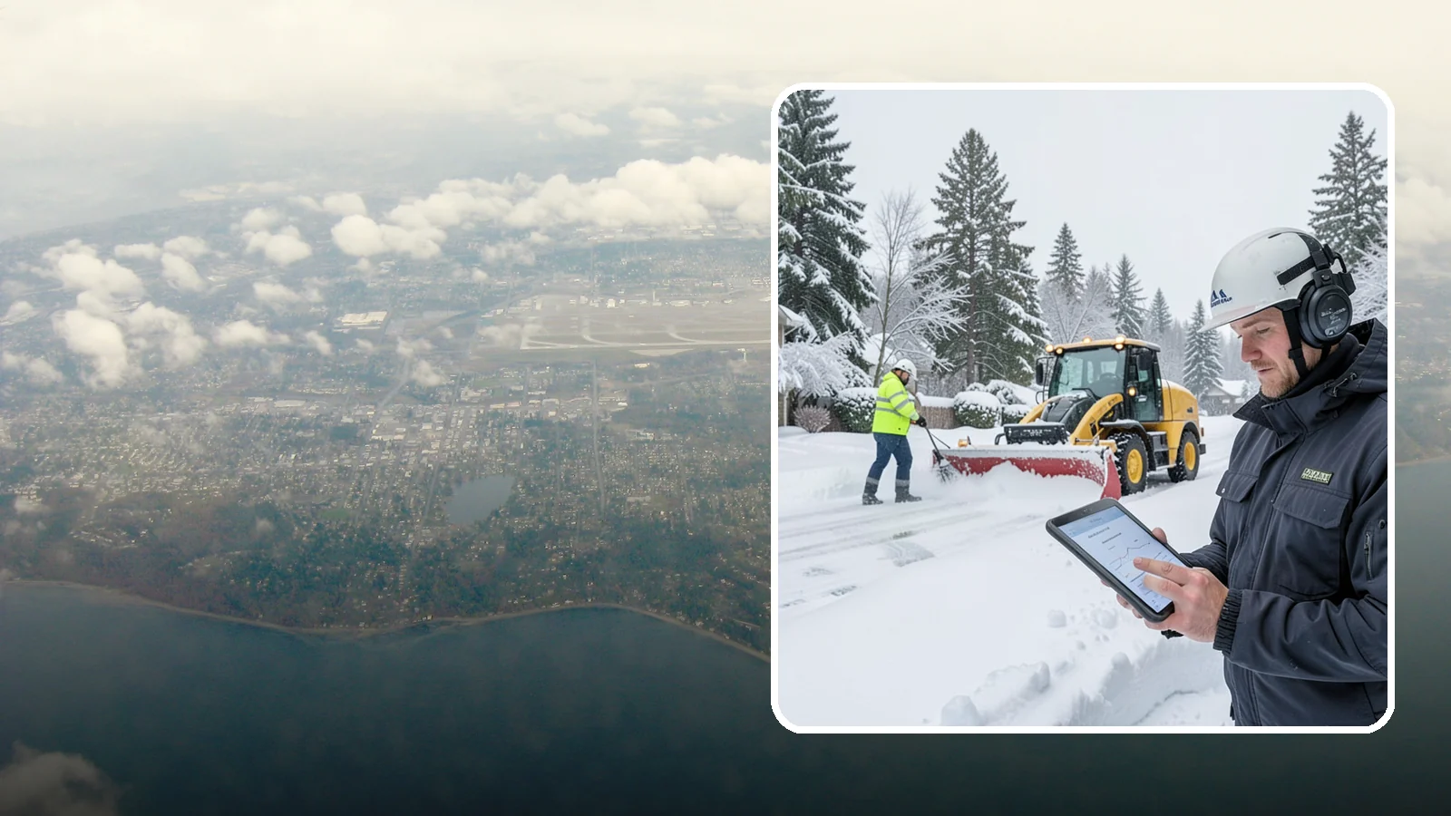 Per-Push Snow Removal in Burien, King County, WA - We bill per-push, charging one flat rate each time we clear your Western Washington property after a snow event.