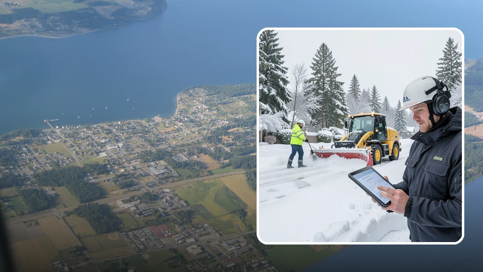Per-Push Snow Removal in Coupeville, Island County, WA - We bill per-push, charging one flat rate each time we clear your Western Washington property after a snow event.
