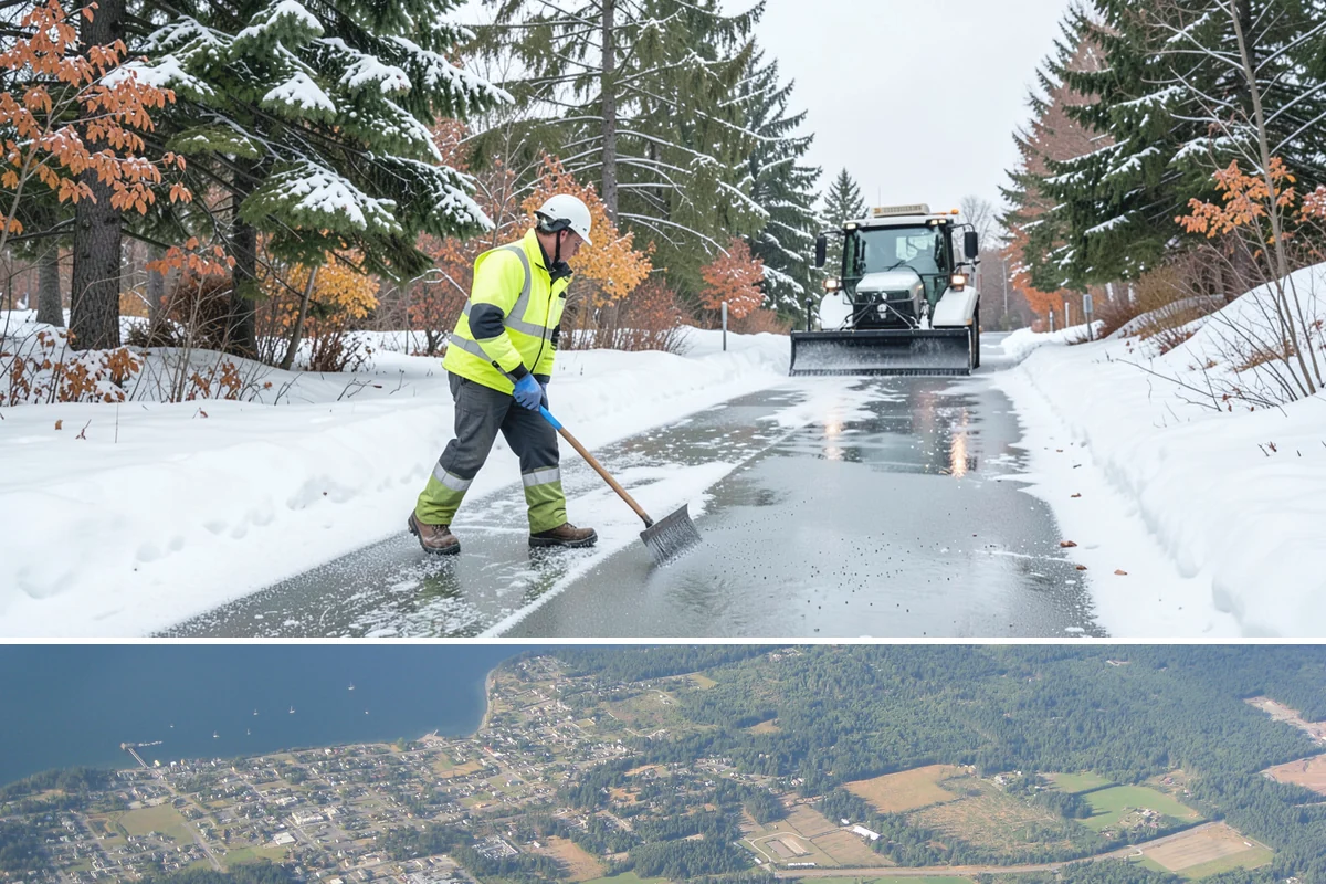 Per-Push Snow Removal in Coupeville, Island County, WA - Available all winter and billed only when a qualifying snow event lands.