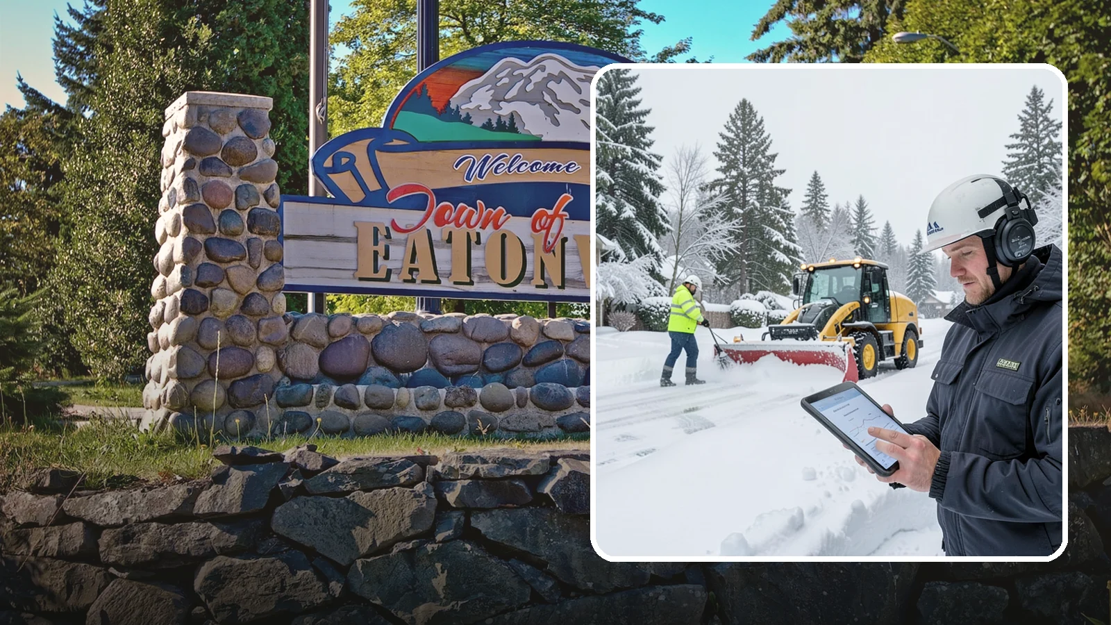 Per-Push Snow Removal in Eatonville, Pierce County, WA - We bill per-push, charging one flat rate each time we clear your Western Washington property after a snow event.