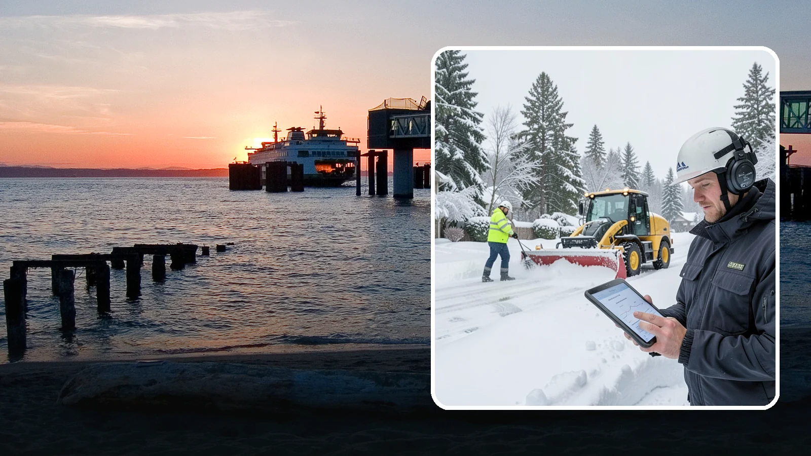 Per-Push Snow Removal in Edmonds, Snohomish County, WA - We bill per-push, charging one flat rate each time we clear your Western Washington property after a snow event.