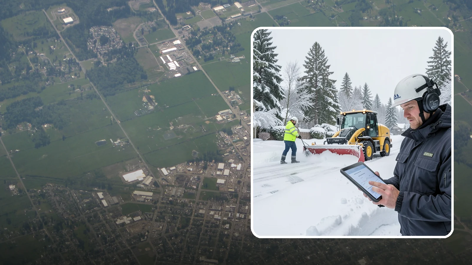 Per-Push Snow Removal in Enumclaw, King County, WA - We bill per-push, charging one flat rate each time we clear your Western Washington property after a snow event.