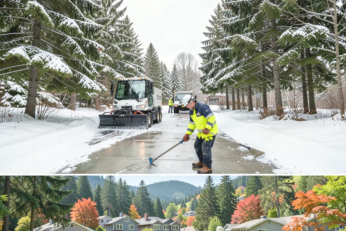Per-Push Snow Removal in Fircrest, Pierce County, WA - Available all winter and billed only when a qualifying snow event lands.