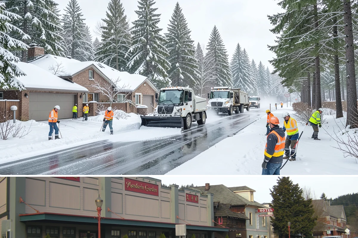 Per-Push Snow Removal in Issaquah, King County, WA - Available all winter and billed only when a qualifying snow event lands.