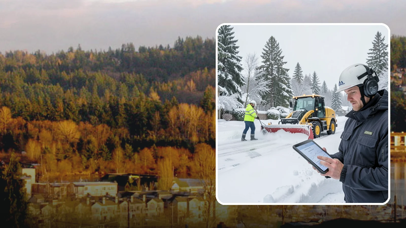 Per-Push Snow Removal in Kenmore, King County, WA - We bill per-push, charging one flat rate each time we clear your Western Washington property after a snow event.