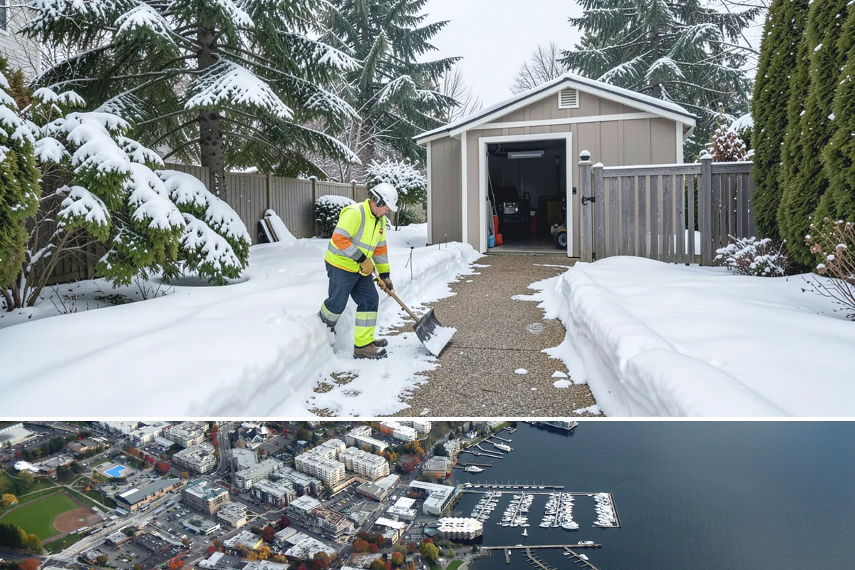 Per-Push Snow Removal in Kirkland, King County, WA - Available all winter and billed only when a qualifying snow event lands.