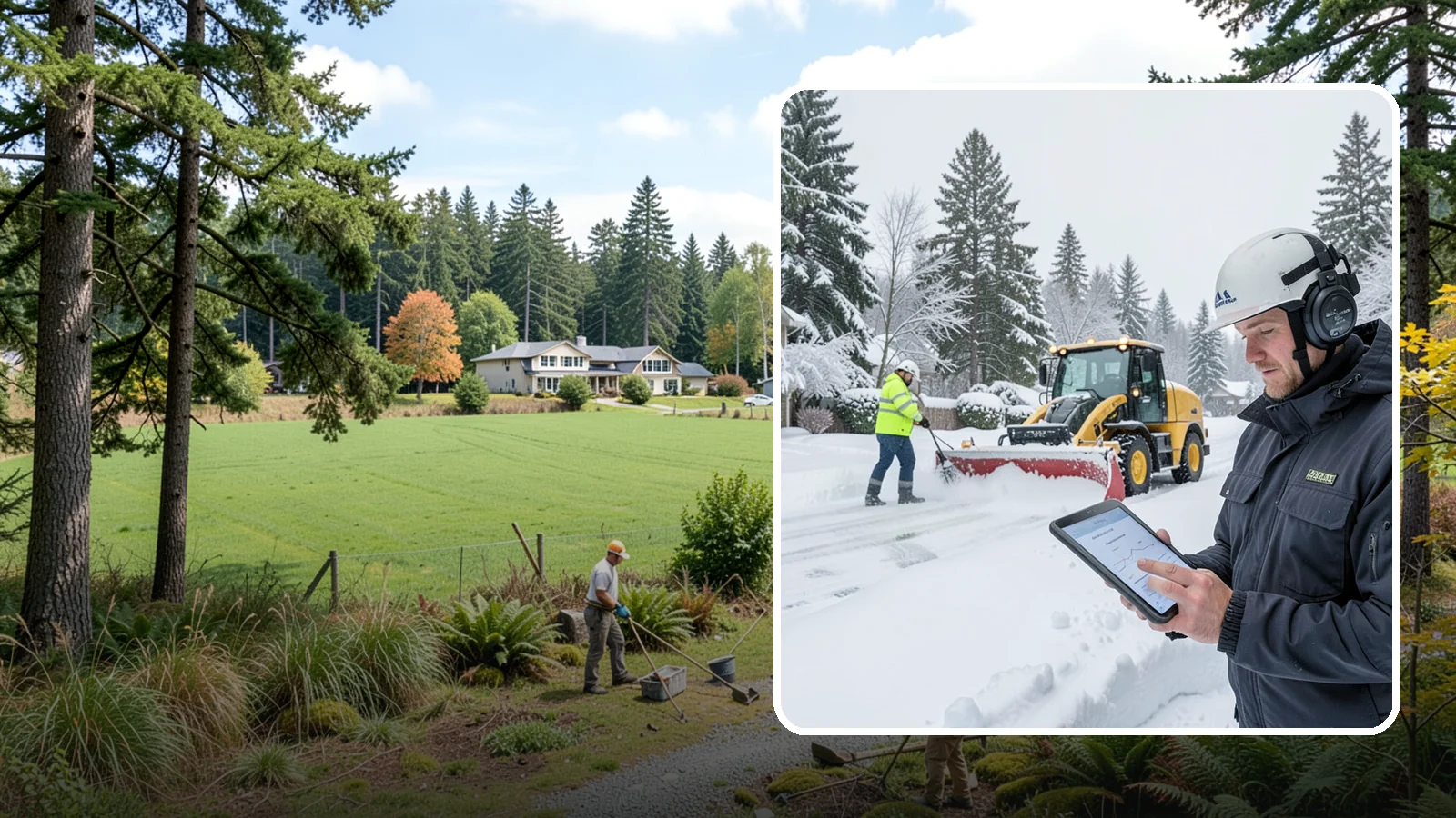 Per-Push Snow Removal in Lyman, Skagit County, WA - We bill per-push, charging one flat rate each time we clear your Western Washington property after a snow event.
