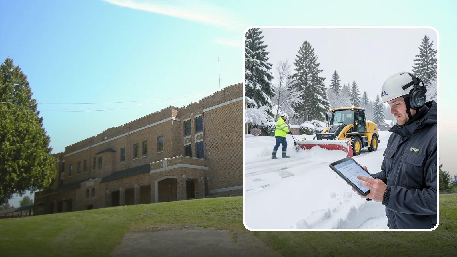 Per-Push Snow Removal in Maple Valley, King County, WA - We bill per-push, charging one flat rate each time we clear your Western Washington property after a snow event.