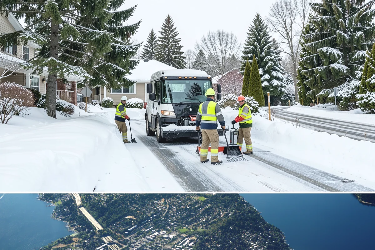 Per-Push Snow Removal in Mercer Island, King County, WA - Available all winter and billed only when a qualifying snow event lands.