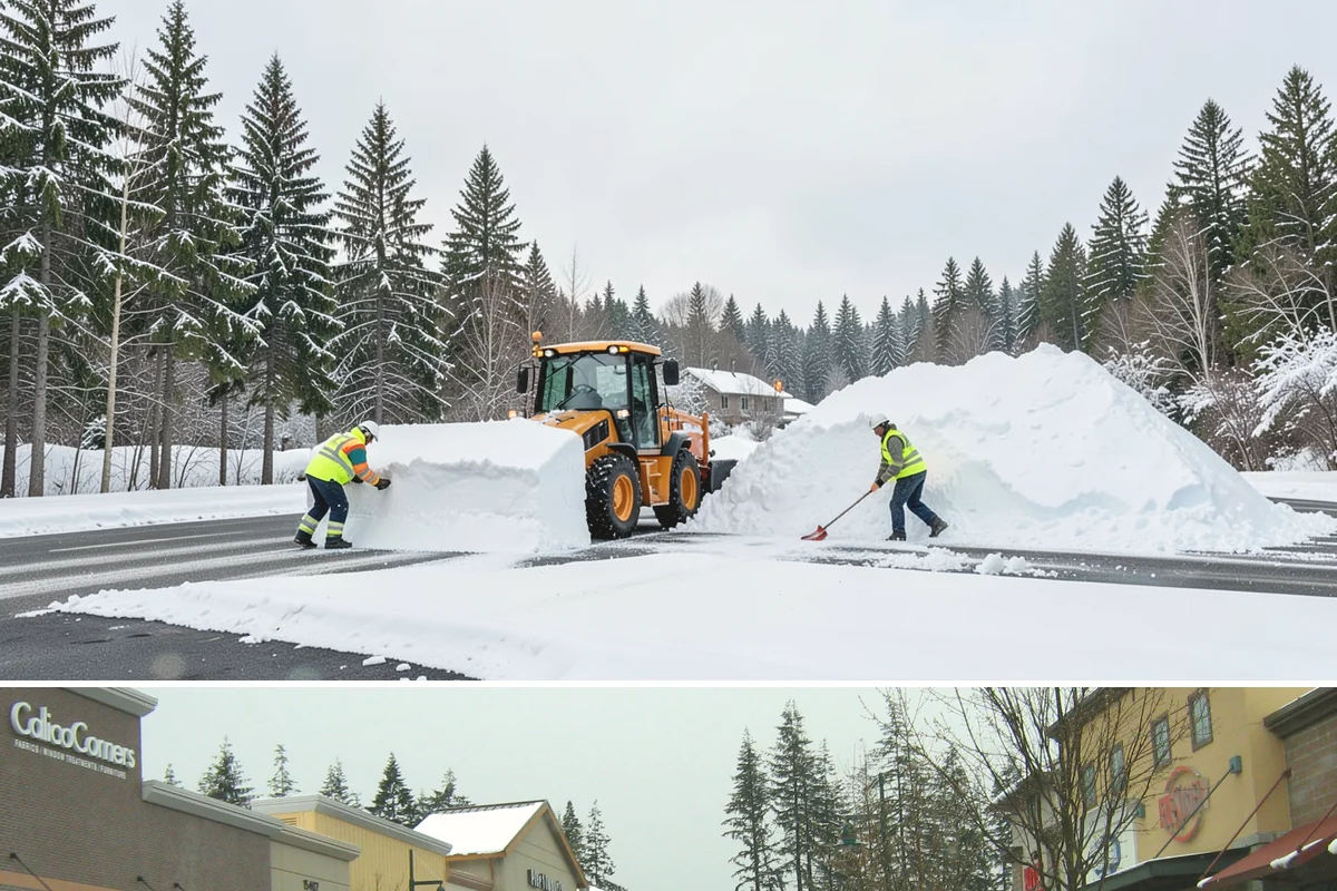 Per-Push Snow Removal in Mill Creek, Snohomish County, WA - Available all winter and billed only when a qualifying snow event lands.