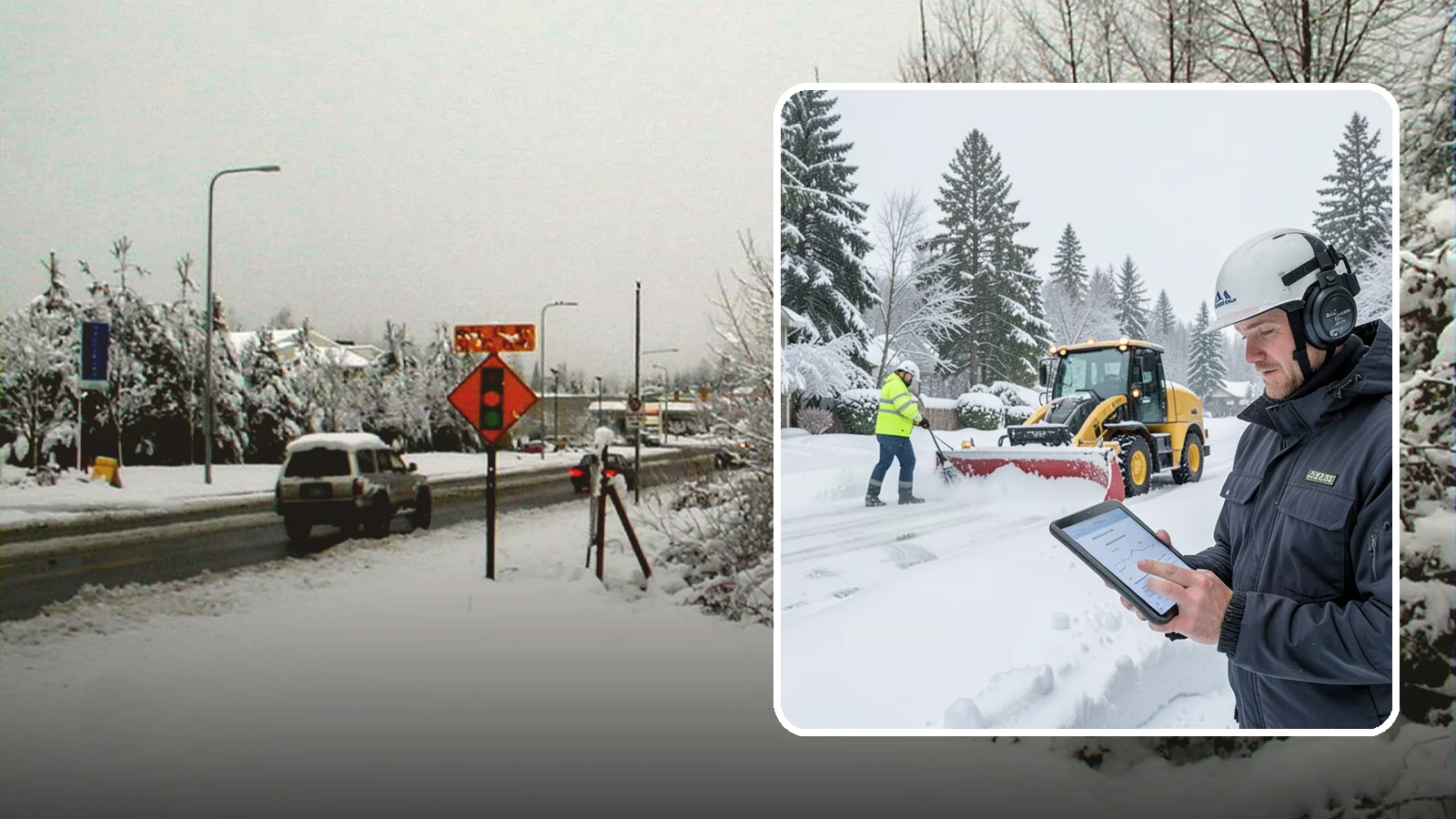 Per-Push Snow Removal in Newcastle, King County, WA - We bill per-push, charging one flat rate each time we clear your Western Washington property after a snow event.