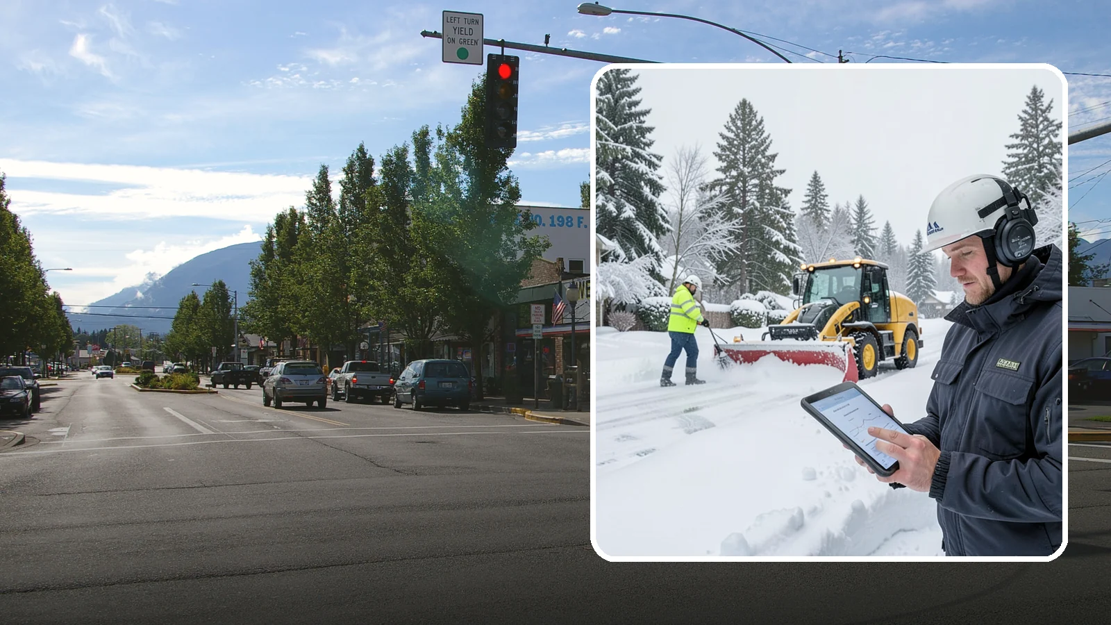 Per-Push Snow Removal in North Bend, King County, WA - We bill per-push, charging one flat rate each time we clear your Western Washington property after a snow event.