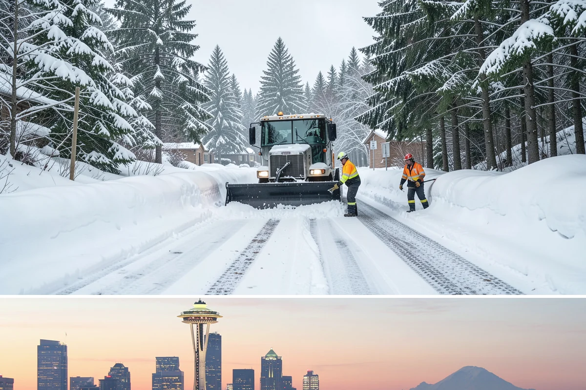 Per-Push Snow Removal in Seattle, King County, WA - Available all winter and billed only when a qualifying snow event lands.