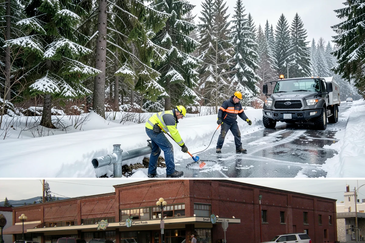 Per-Push Snow Removal in Sedro-Woolley, Skagit County, WA - Available all winter and billed only when a qualifying snow event lands.