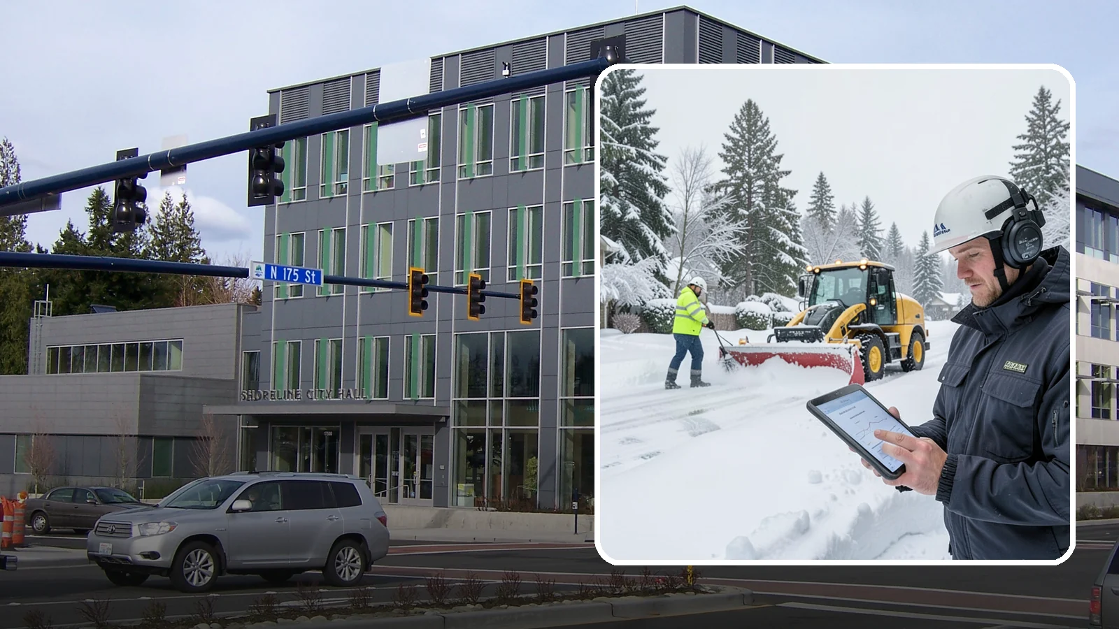 Per-Push Snow Removal in Shoreline, King County, WA - We bill per-push, charging one flat rate each time we clear your Western Washington property after a snow event.