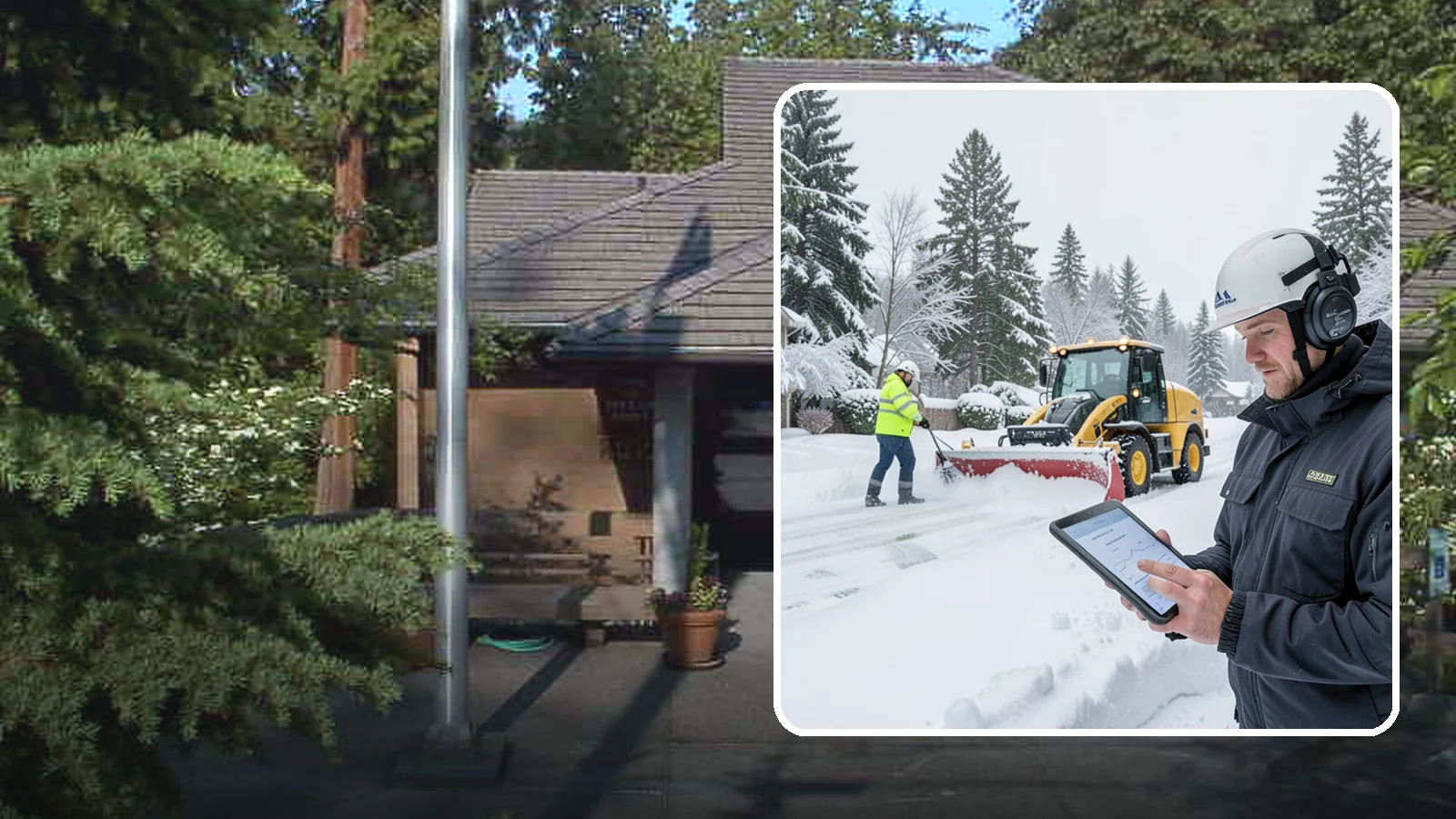 Per-Push Snow Removal in Yarrow Point, King County, WA - We bill per-push, charging one flat rate each time we clear your Western Washington property after a snow event.
