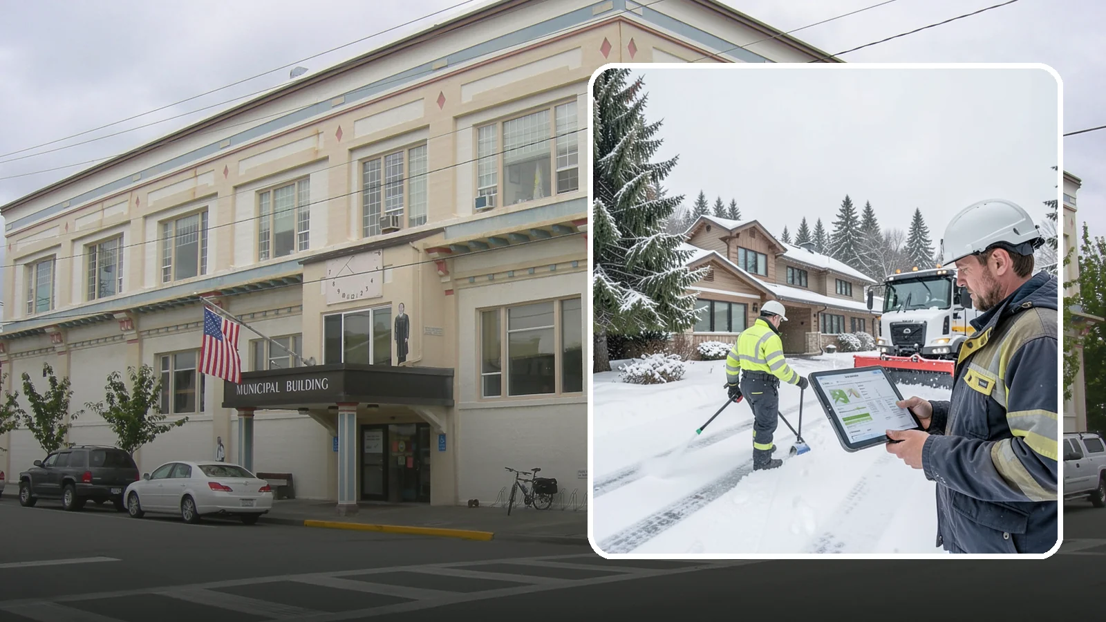 Per-Visit Snow Removal in Anacortes, Skagit County, WA - We charge per visit, billing each individual trip we make to clear your Western Washington property during a storm.
