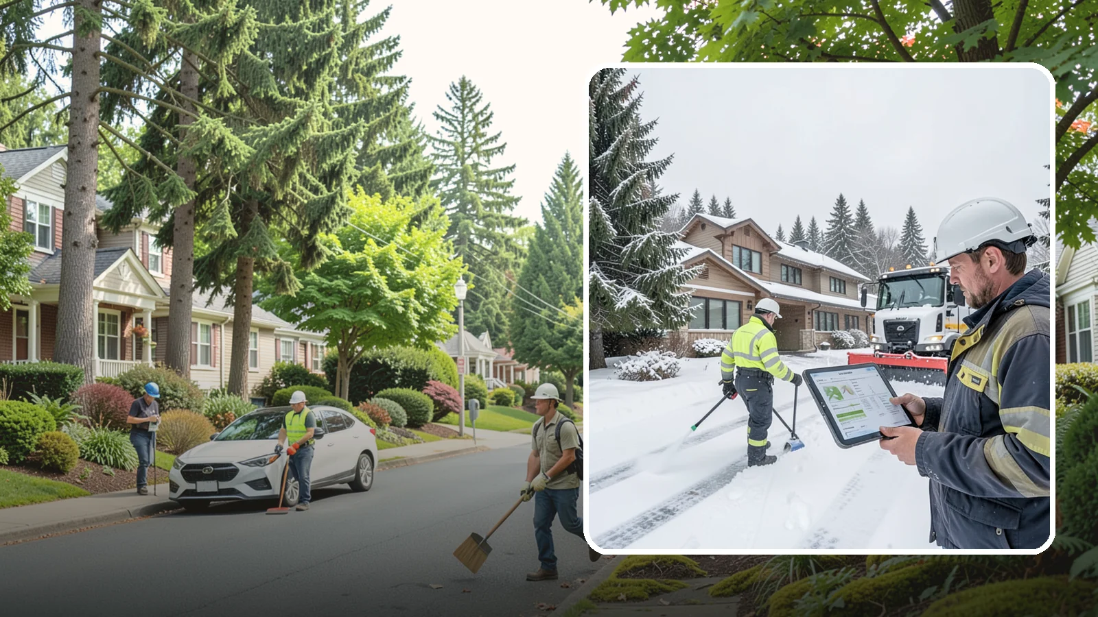 Per-Visit Snow Removal in Beaux Arts Village, King County, WA - We charge per visit, billing each individual trip we make to clear your Western Washington property during a storm.