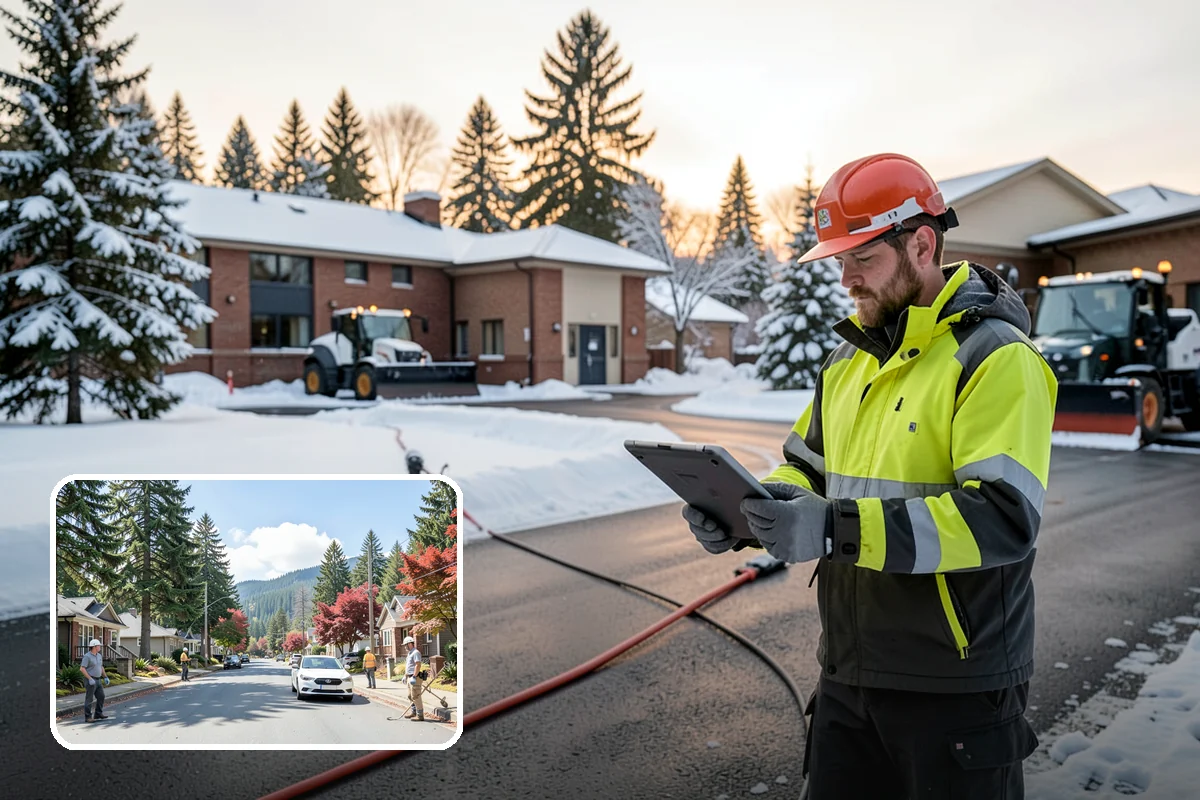 Per-Visit Snow Removal in Hunts Point, King County, WA - Reflects each trip during long storms