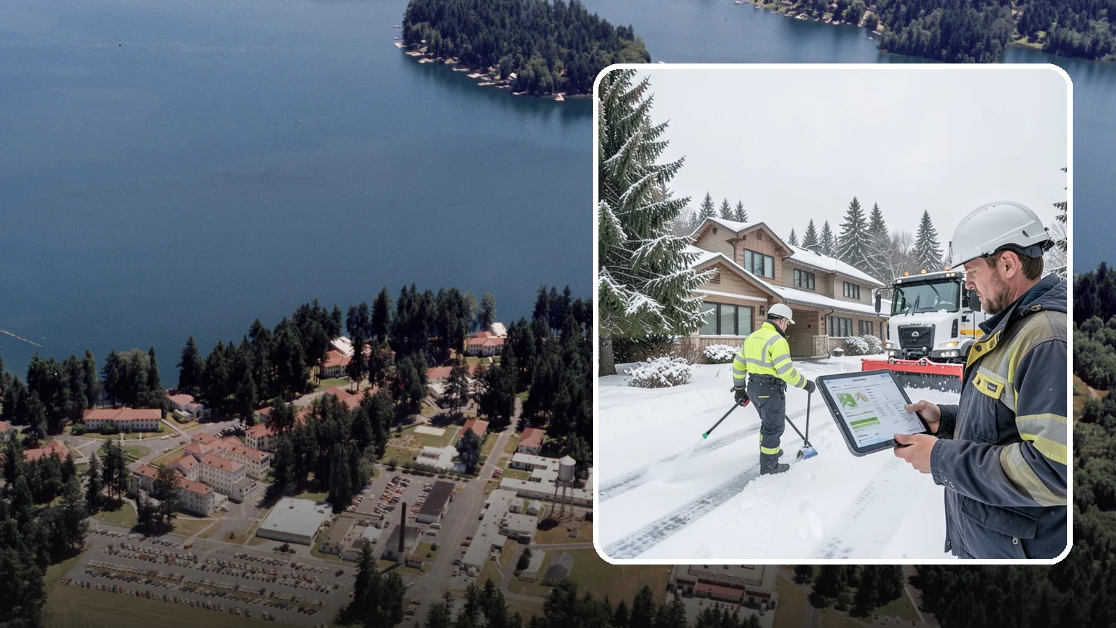 Per-Visit Snow Removal in Lakewood, Pierce County, WA - We charge per visit, billing each individual trip we make to clear your Western Washington property during a storm.