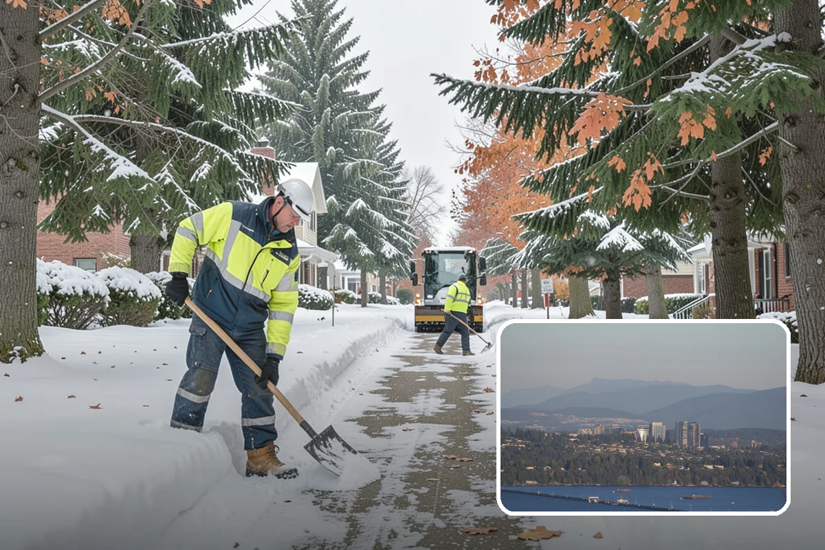 Per-Visit Snow Removal in Medina, King County, WA - Reflects each trip during long storms