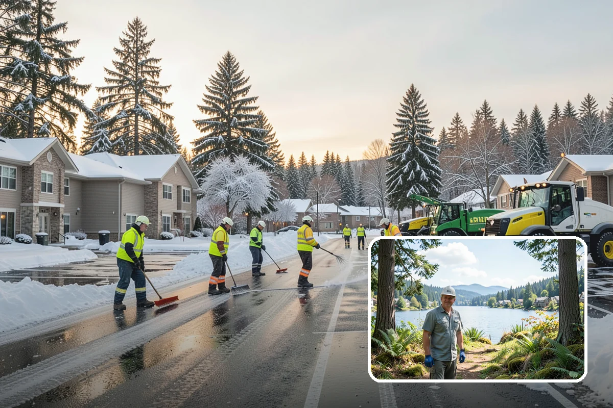 Per-Visit Snow Removal in Milton, King County, WA - Reflects each trip during long storms