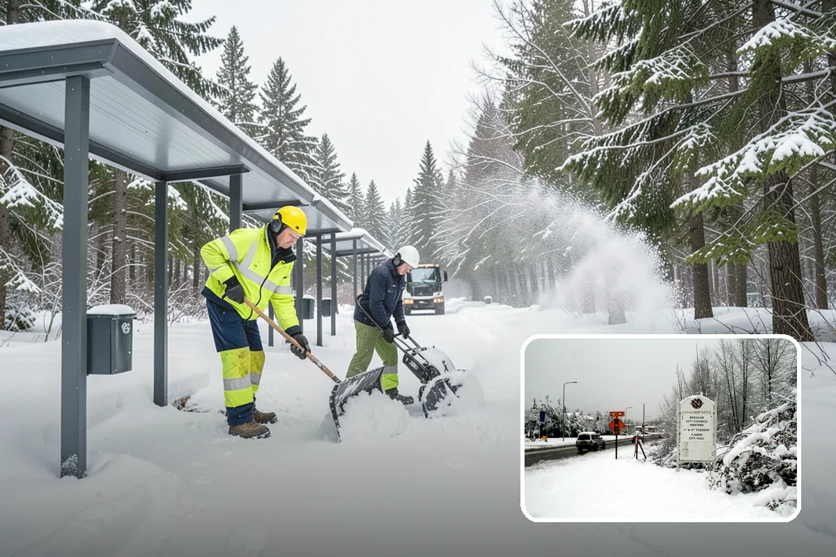 Per-Visit Snow Removal in Newcastle, King County, WA - Reflects each trip during long storms